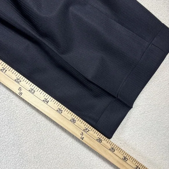 Joseph Abboud Loro Piana Wool Super 110's Black Stripe Full Suit 44S Pants 38x29